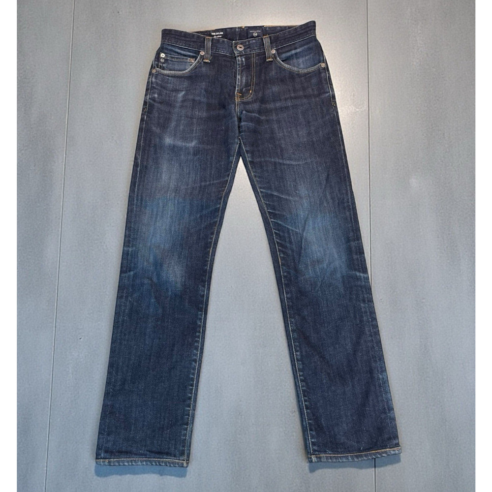 Adriano Goldschmied Dylan Slim Skinny Jeans Mens 29x28 Blue Made USA Denim